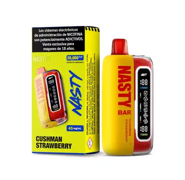 Vaper Nasty Bar 20000 Puffs Cushman Strawberry Con Nicotina