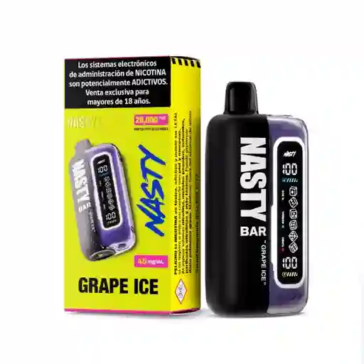 Vaper Nasty Bar 20000 Puffs Grape Ice Con Nicotina