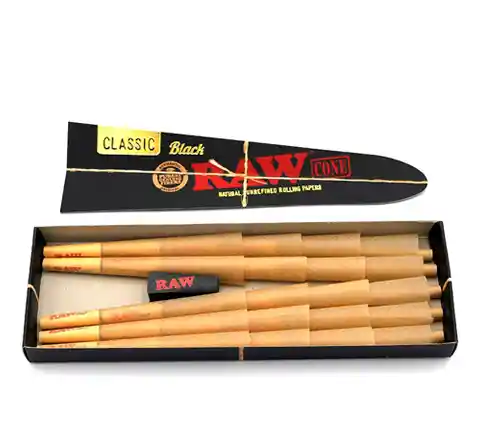 Cajita Conos Raw Black 1 1/4 20 Unid.