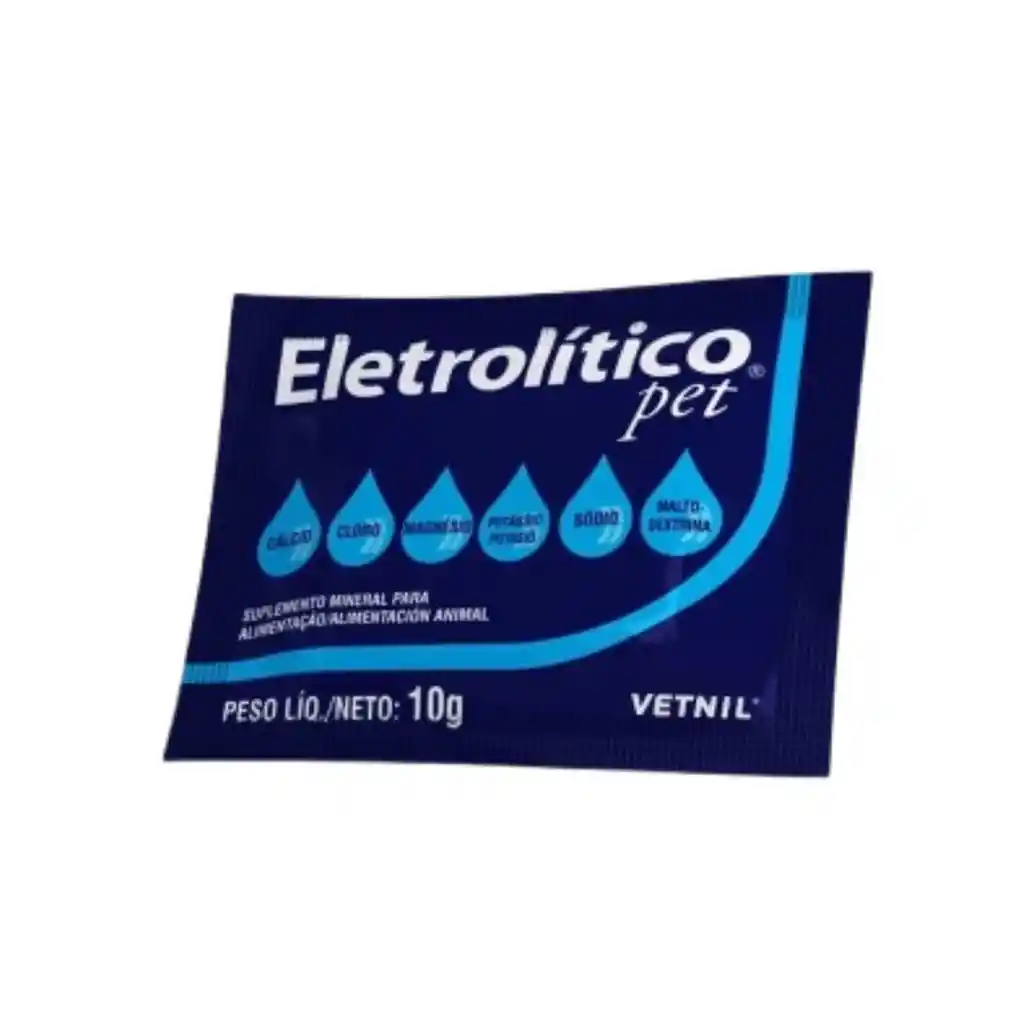 Electrolítico Pet, Suplemento Mineral Animal (10 Gr)