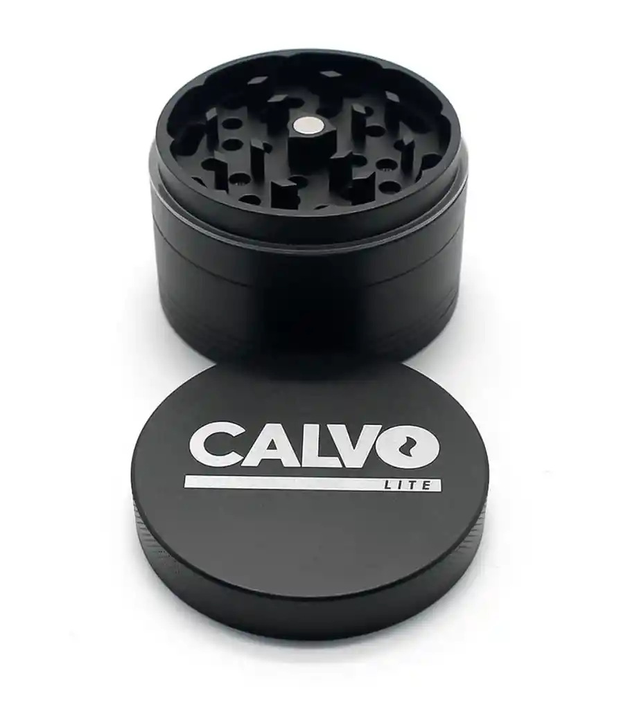 Moledor Negro Calvo Glass Lite Aluminio 63mm