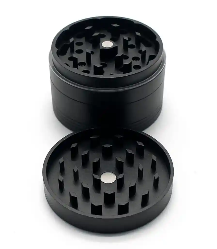 Moledor Negro Calvo Glass Lite Aluminio 63mm