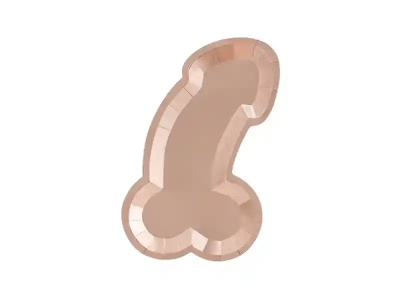 Plato Pennis Oro Metalizado - 6 Unidades