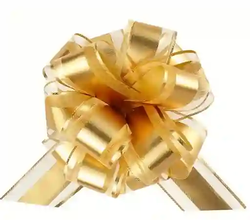 Lazo Grande Dorado Para Regalo (1 Unidad)