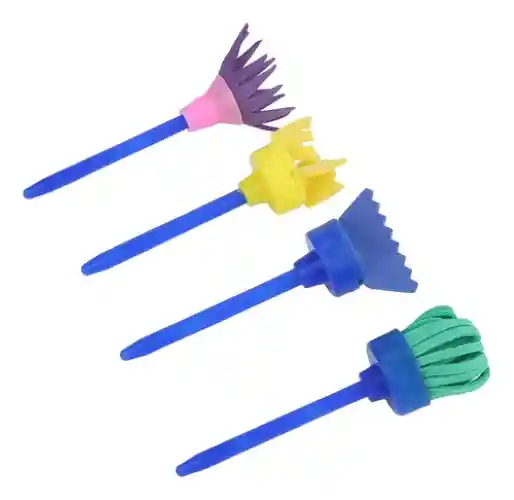 Set De Brochas De Goma Eva Para Niños