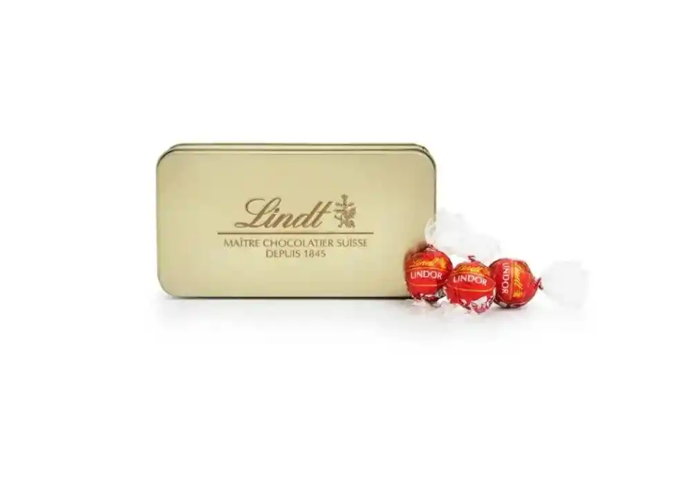 Lata Dorada Lindor Con Leche 150g