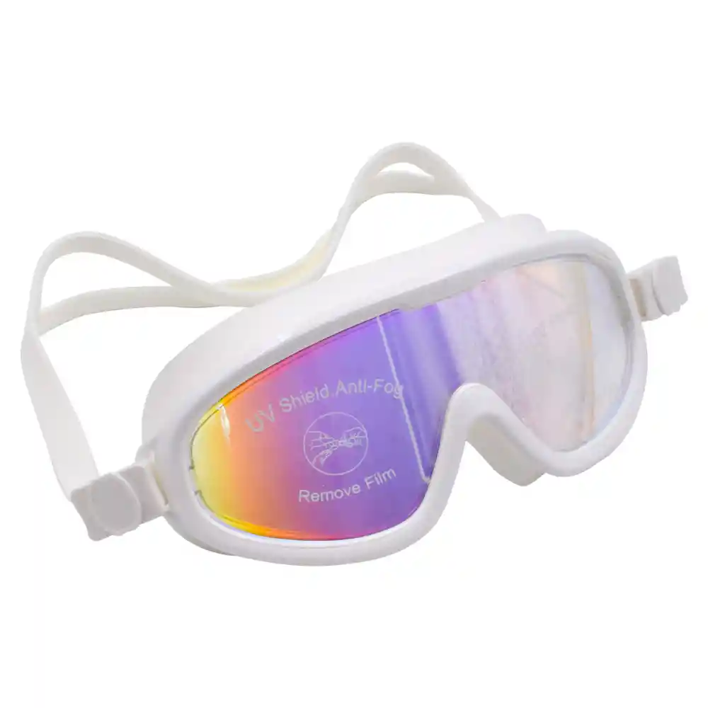 Lentes De Natación Para Adulto Uv Shield Antifog Blanco