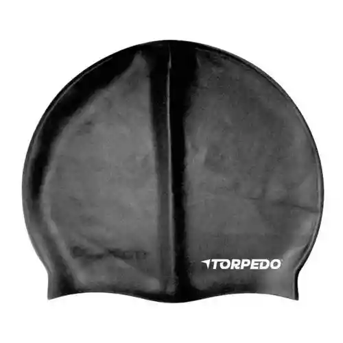 Gorro De Natación 100% Silicona Torpedo Negro