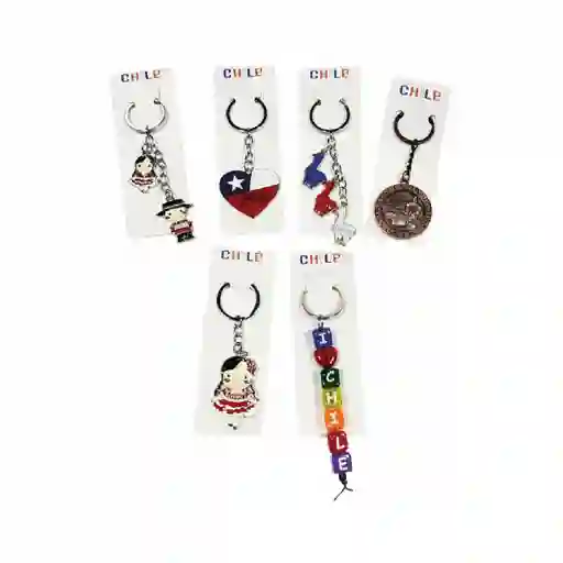 Llaveros Recuerdo De Chile