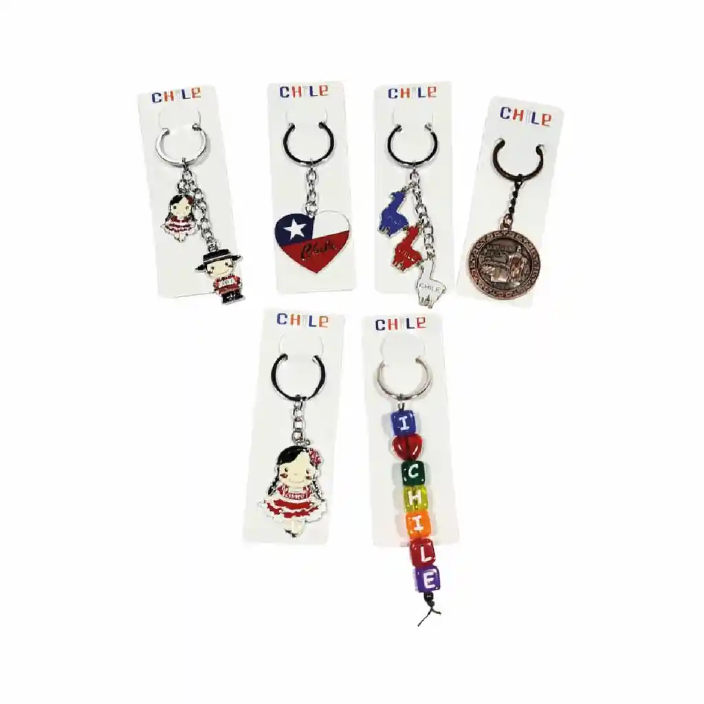 Llaveros Recuerdo De Chile