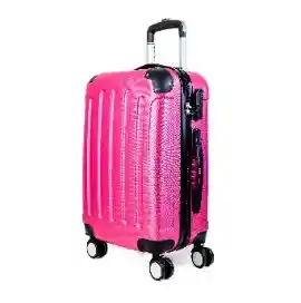 Maleta De Cabina Modelo Básico Rosado
