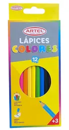 Estuche 12 Lápices De Color Largos
