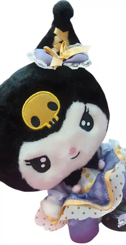 Peluche Kuromi De 24cm Serie Fancy Ribbons Sanrio Original