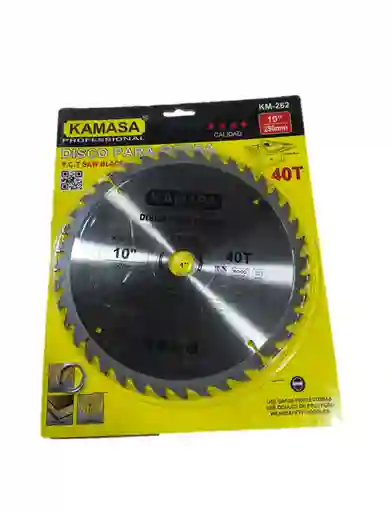 Disco Para Sierra 10'' (250mm) 40 Dientes Kamasa