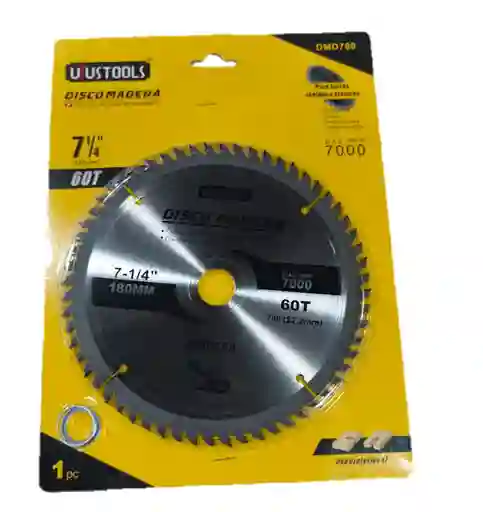 Disco Para Sierra 7 1/4'' (180mm) 60 Dientes Uyustools