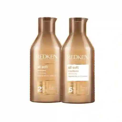 Pack All Soft Redken Shampoo + Acondicionador 300 Ml