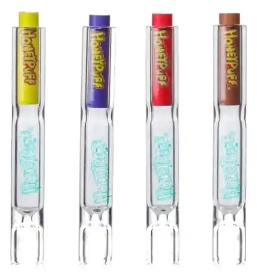 Pipa De Vidrio Hitter Honeypuff + Filtros Sabor Russian Cream