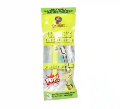 Pipa De Vidrio Hitter Honeypuff + Filtros Sabor Pineapple