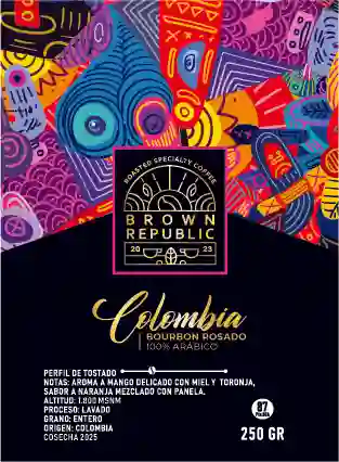 Colombia Bourbon Rosado Café De Especialidad Grano