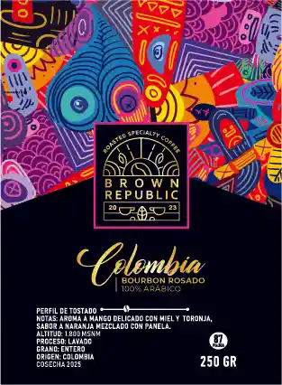 Colombia Bourbon Rosado Café De Especialidad Grano