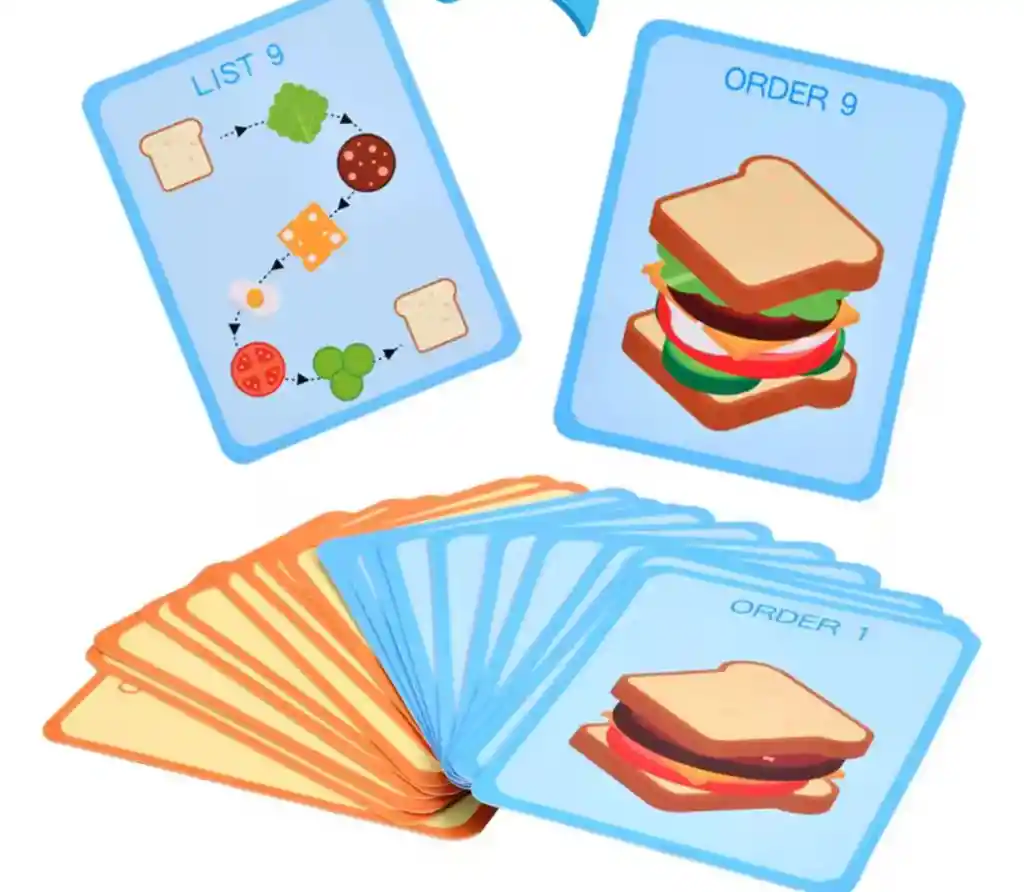 Hamburguesa O Sandwich De Didáctico Montessori