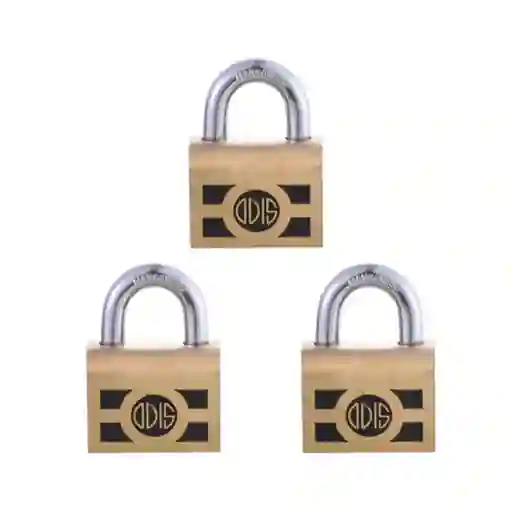 Pack 3 Candados Odis 750 46mm - Llaves Iguales
