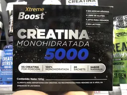Creatina Monohidrato 5000 20 Sachets 100grs Sabor Naranja Xtreme Boost