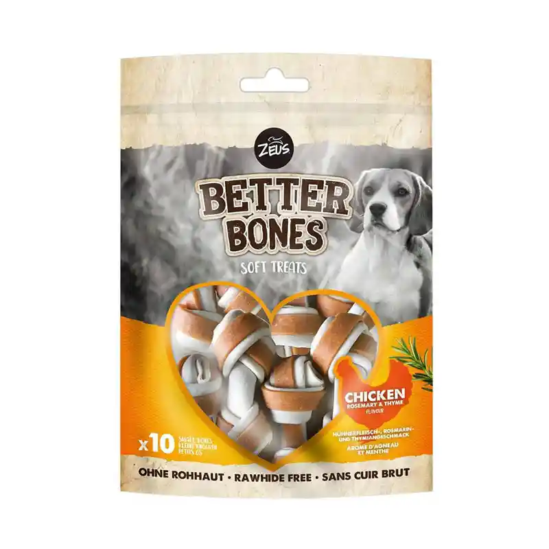 Snack Perro Zeus Better Bones Huesitos Pollo Romero Y Tomillo 10un
