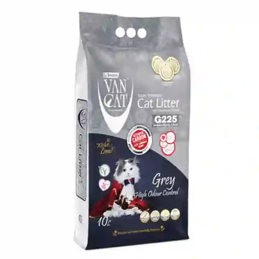 Arena Sanitaria Vancat Grey Doble Carbón Activo 8.5kg