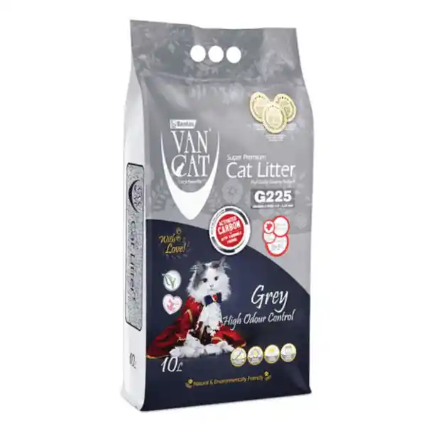 Arena Sanitaria Vancat Grey Doble Carbón Activo 8.5kg