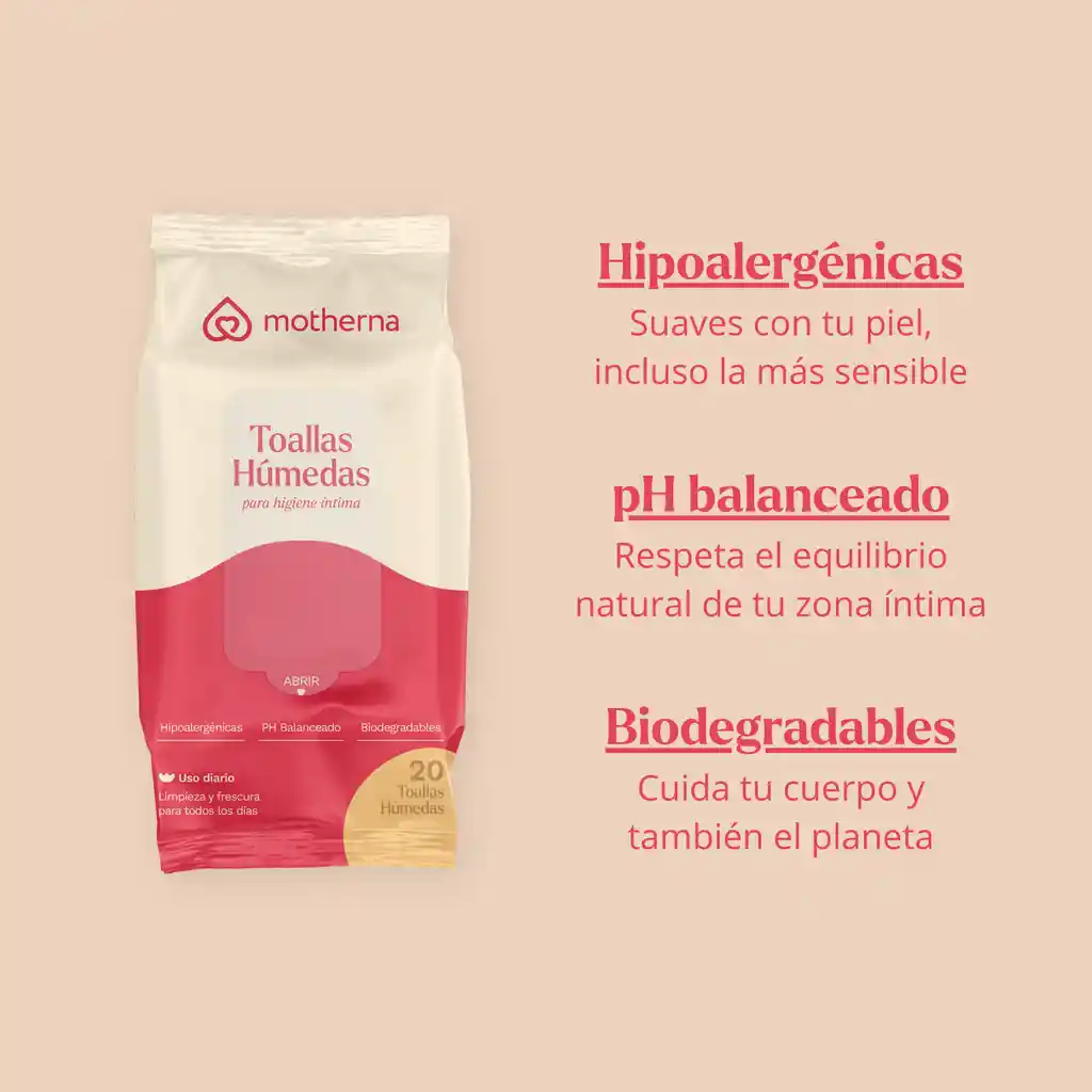 Toallitas Húmedas Íntimas Motherna