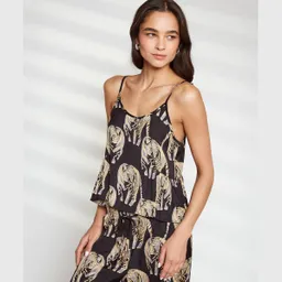 Pijama Dreamy Tigres M Negro