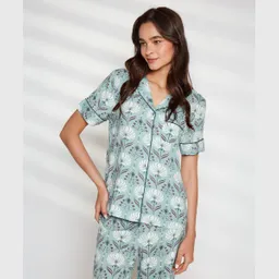 Pijama Dreamy Flores M Verde