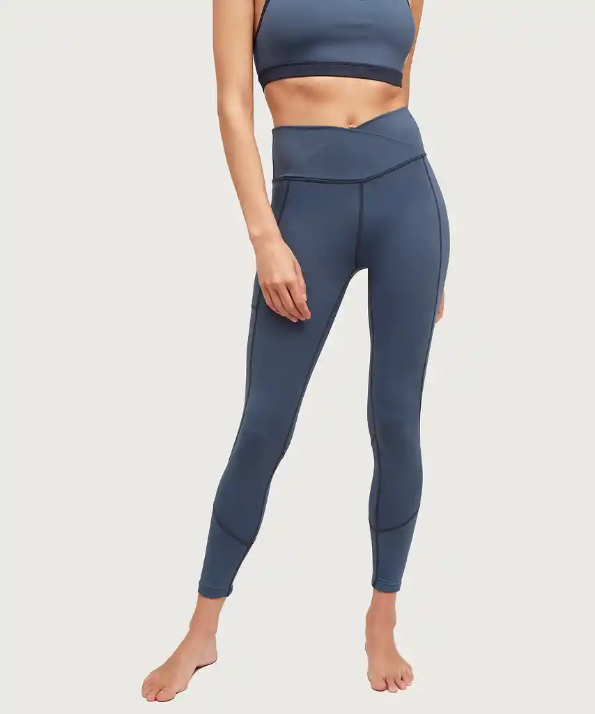 Calza Deportiva Active Cruzada Unicolor Xl Azul