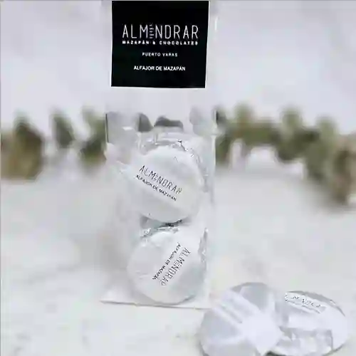 Bolsita 5 Alfajores De Mazapán De Almendra Y Chocolate Blanco