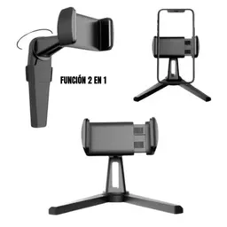 Mini Soporte Para Celular Tipo Tripode 2 En 1