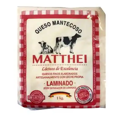 Queso Mantecoso Laminado Matthei 1kg