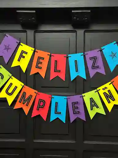Guirnalda Colores · Feliz Cumpleaños