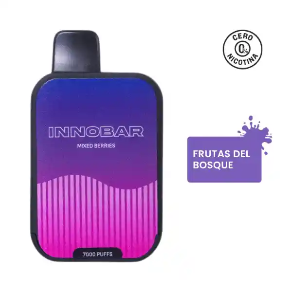 Vaporizador Innobar Mixed Berries 7000puffs. 0% Nicotina.
