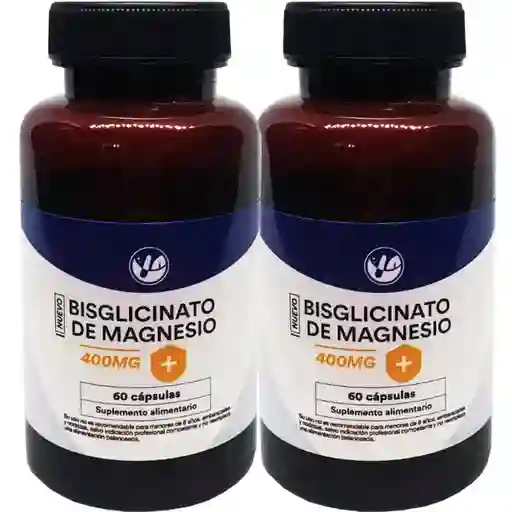 Bisglicinato De Magnesio Cap 400 Mg X 60