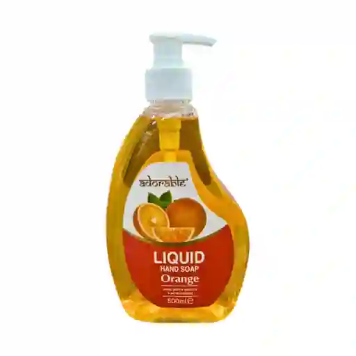Adorable Jabón Liquido Para Manos Naranja 500 Ml