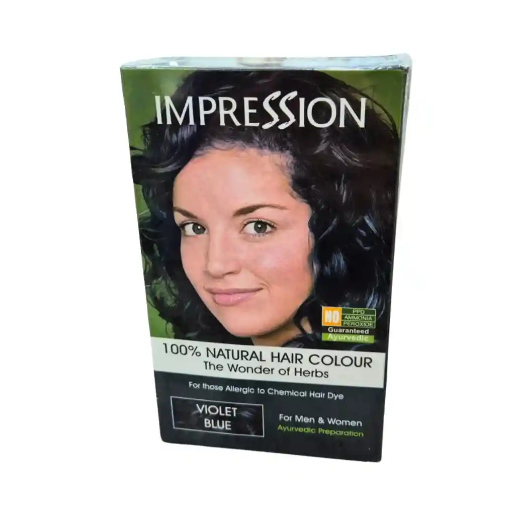 Henna 100% Color Natural Azul Violeta 3 Sachets De 50gr