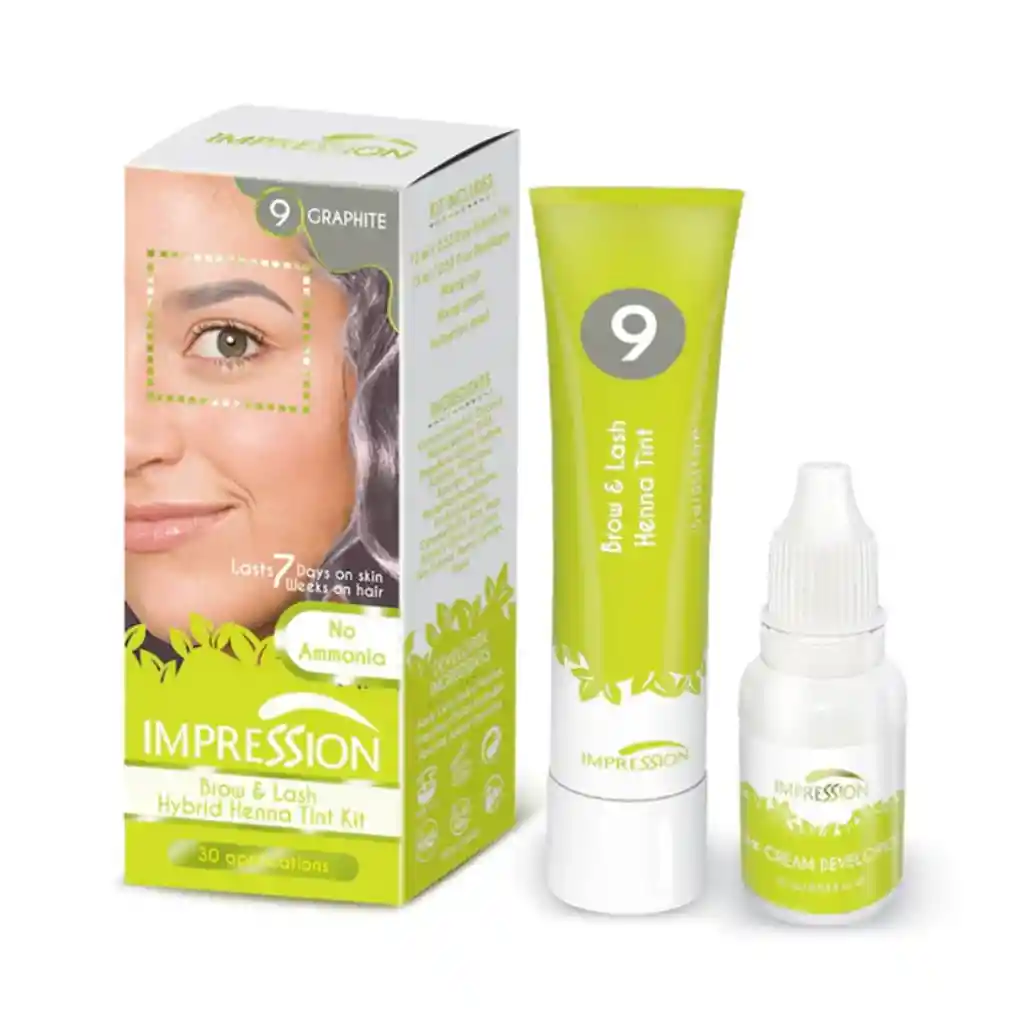 Kit Hair Tintura Cejas Y Pestañas Ceniza 15ml