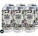 6-pack Imperial Stout Lata 473cc Cervecería Artesanal Mad Charlie's Valdivia