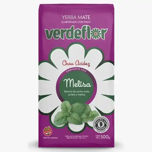 Yerba Mate Melisa 500 Gr Marca Verdeflor