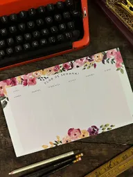 Organizador M Semanal · Floral
