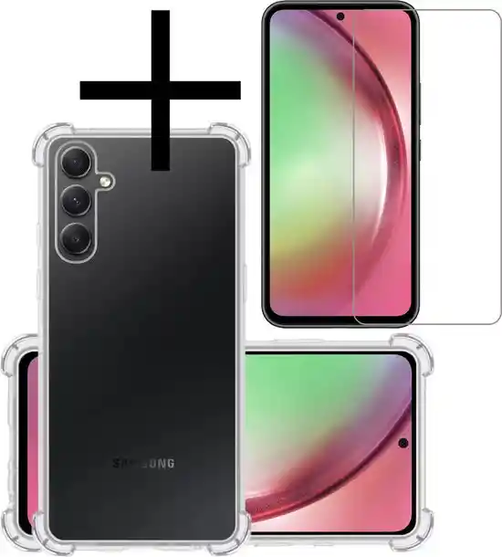 Carcasa S24fe Transparente +lamina De Vidrio Templado