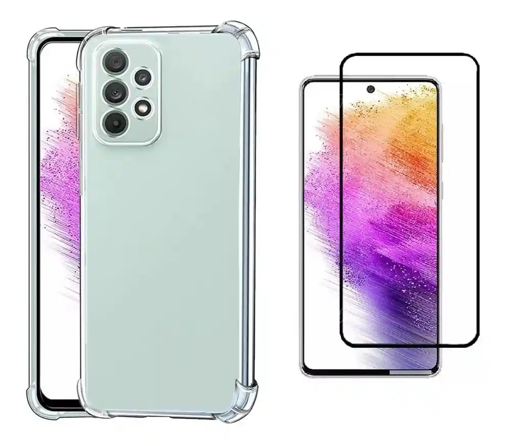 Carcasa S24fe Transparente +lamina De Vidrio Templado