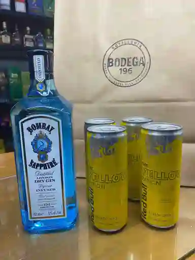 Promo Bombay 750 + 4 Redbull Tropical