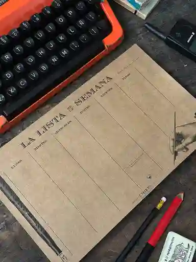 Organizador M Semanal · Lista De La Semana Kraft